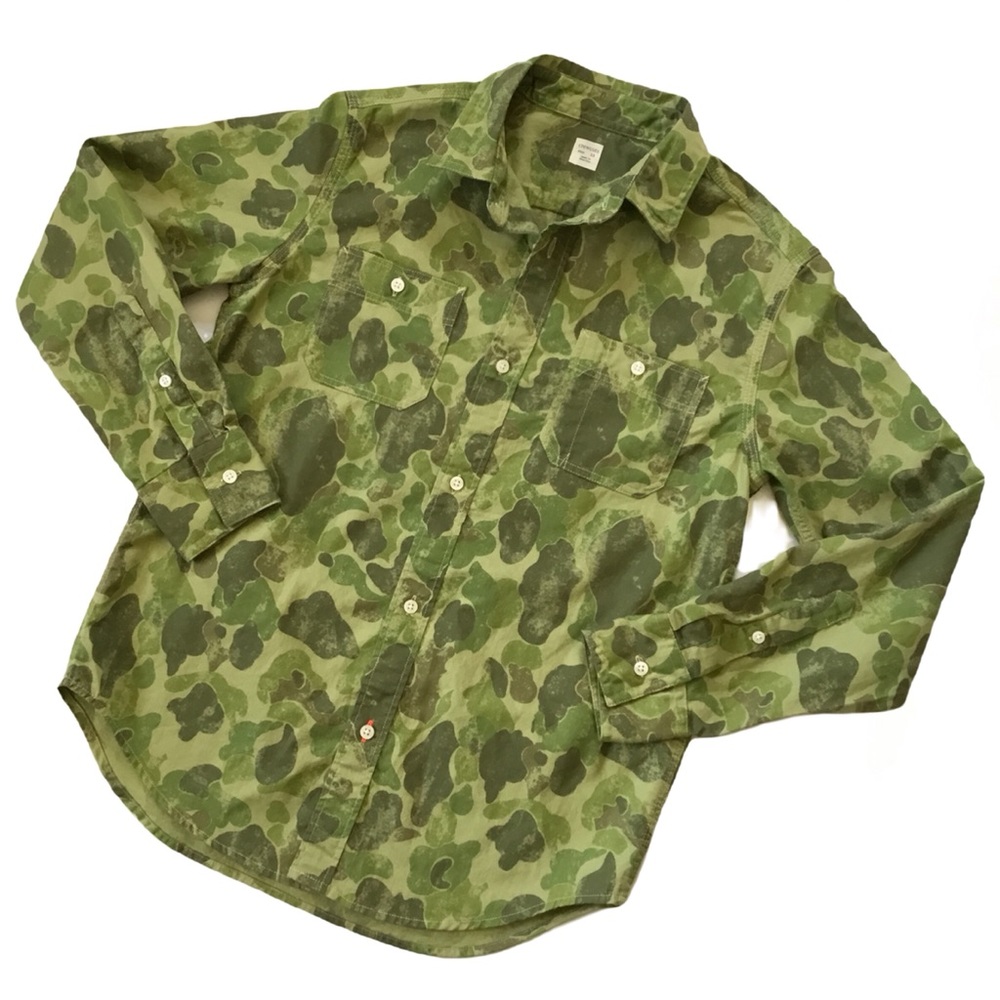 Crewcuts Camo Button-down Size 12